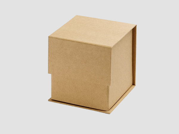 Natural Kraft Large Cube Gift Boxes no ribbon