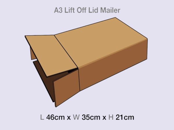 A3 Lift Off Lid Gift Box Mailing Cartons