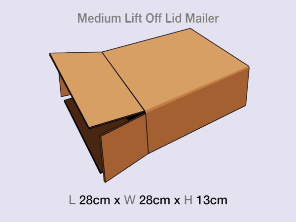 Medium Lift Off Lid Gift Box Mailing Cartons