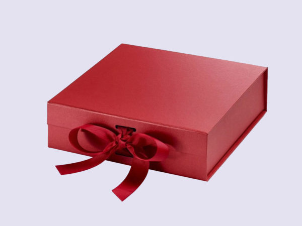 Red Medium Gift Boxes with changeable ribbon