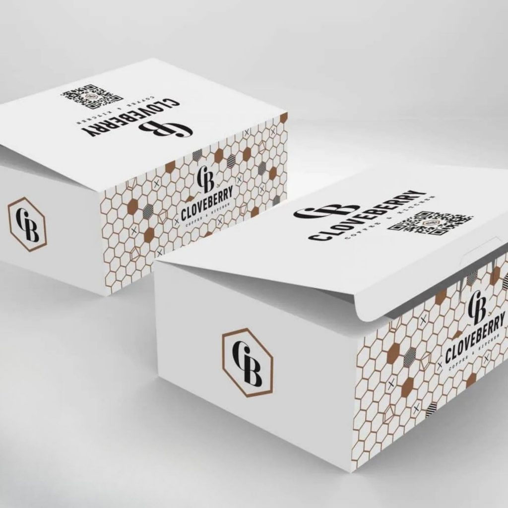 White Cookie Packaging Boxes