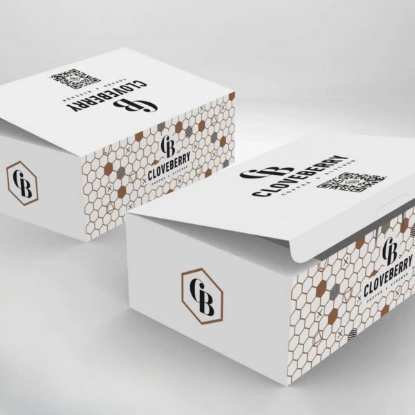 White Cookie Packaging Boxes