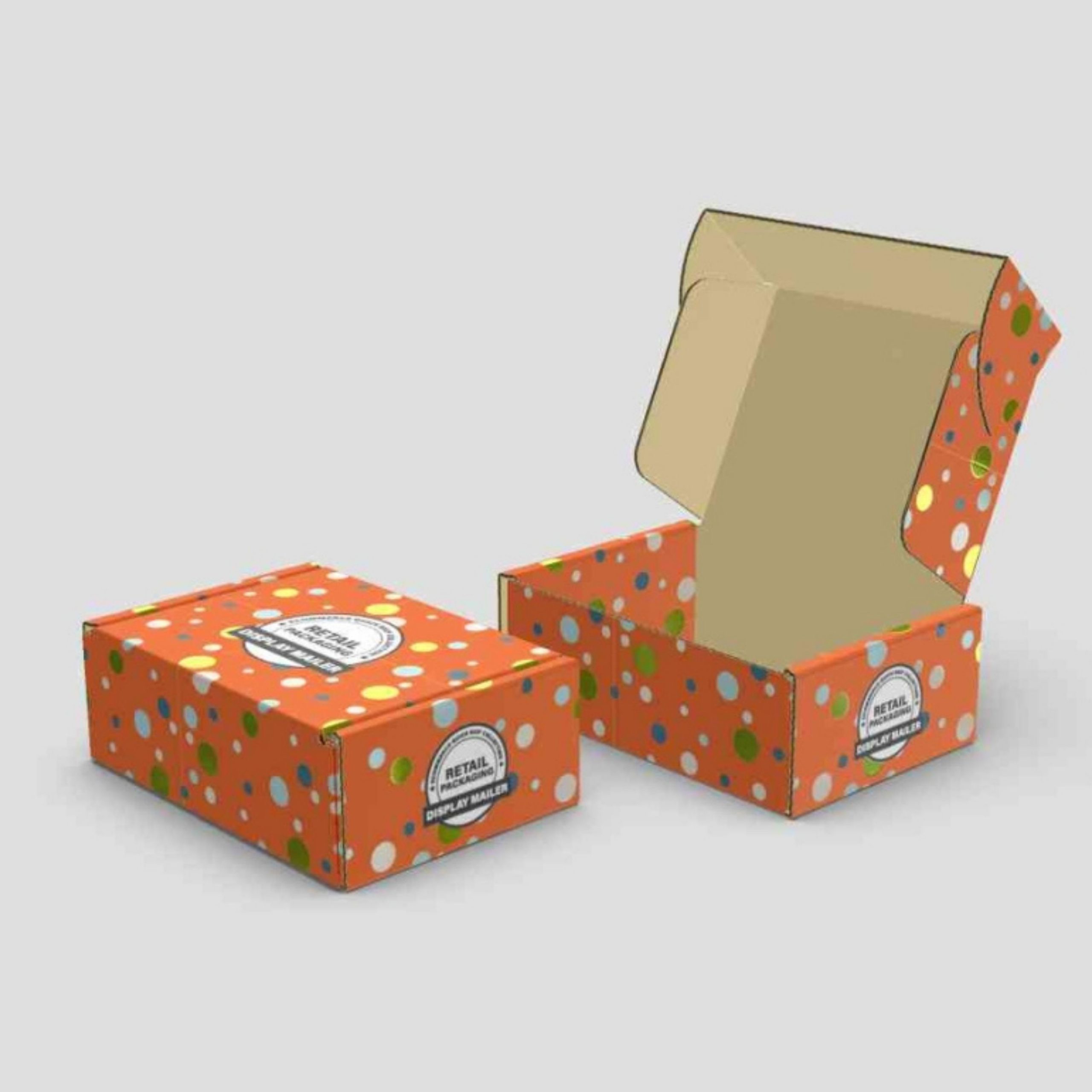 Orange Mailer Packaging Boxes-1